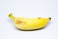 Banana over white background Royalty Free Stock Photo