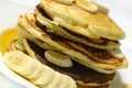 Banana Pancakes with Maple Syrup