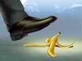 Banana peel Royalty Free Stock Photo