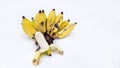 The banana peel is not beautiful. Royalty Free Stock Photo