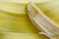 Banana peel texture background. Royalty Free Stock Photo