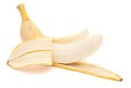 Banana. Peeled fruit