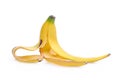 Banana peeled isolated on white Royalty Free Stock Photo