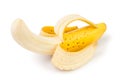 Banana peeled Royalty Free Stock Photo