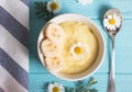 Banana pudding for breakfast Royalty Free Stock Photo