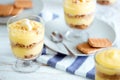 Banana pudding for breakfast Royalty Free Stock Photo