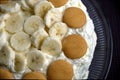 Banana pudding cake Royalty Free Stock Photo