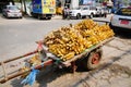 Banana for sale on street in Mandalay, Myanmar Royalty Free Stock Photo