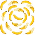 Banana seamless vector pattern with illustrator.concept of healthy eating. Food texture.