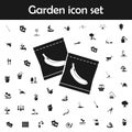 Banana Seeds In The Package Icon. Garden Icons Universal Set For Web And Mobile