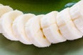 Banana Slices Close-Up Royalty Free Stock Photo