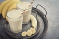 Banana smoothie with almond milk