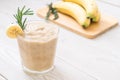 banana smoothies glass Royalty Free Stock Photo