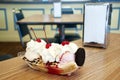 Banana Split Dessert on Table