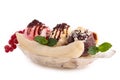 Banana split Royalty Free Stock Photo