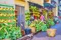 Banana stall in Chinatown, Yangon, Myanmar Royalty Free Stock Photo