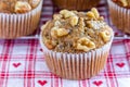 Banana Walnut and Chia Seed Muffins Royalty Free Stock Photo