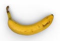 Banana, white background, clipping path Royalty Free Stock Photo