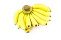 Banana on white background