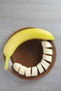 Banana whole and sliced