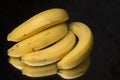 Bananas on a black tanle