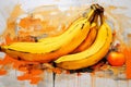 Bananas diet fruit ripe organic nature fresh yellow healthy food