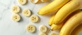 Bananas Displayed on Table