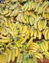 Bananas. Fresh subtropical fruits for sale Royalty Free Stock Photo