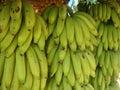 Bananas at a fruit and vegetable stall in Sri Lanka Royalty Free Stock Photo