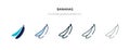 Bananas icon in different style vector illustration. two colored and black bananas vector icons designed in filled, outline, line Royalty Free Stock Photo