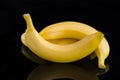 Bananas isolated on a black background