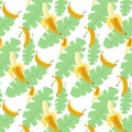 Bananas pattern transparent background