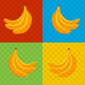 Bananas - Pop art style poster