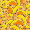 Bananas seamless background