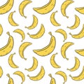 Bananas seamless background