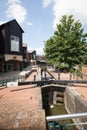 The Banbury Canal at The Castle Quay Shopping Centre in Banbury, Oxfordshire, UK