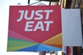 Just Eat sign