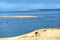 Banc of Arguin seen from Dune of Pilat Royalty Free Stock Photo