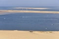 Banc of Arguin seen from Dune of Pilat Royalty Free Stock Photo