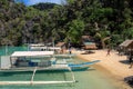 Banca outrigger boats in the Philippines