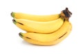 Banch of bananas on white background