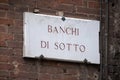 Banchi di Sotto in Siena Royalty Free Stock Photo