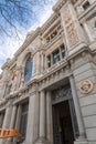 Banco de Espana is the central bank of Spain, Calle de Alcala, Madrid, Spain