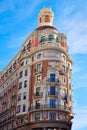 Banco de Valencia building in Pintor Sorolla street Royalty Free Stock Photo