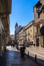 Banco Zaragozano old bank building in Zaragoza, Spain Royalty Free Stock Photo