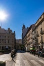 Banco Zaragozano old bank building in Zaragoza, Spain Royalty Free Stock Photo