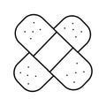 Band aid Isolated Vector icon which can easily modify or edit Royalty Free Stock Photo