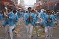 Band of a Diablada dance group at the Oruro Carnival