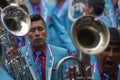 Band at the Oruro Carnival in Bolivia