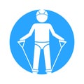 Band glyph background vector icon which can easily modify or edit